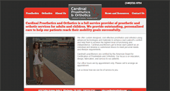 Desktop Screenshot of cardinalprosthetics.com